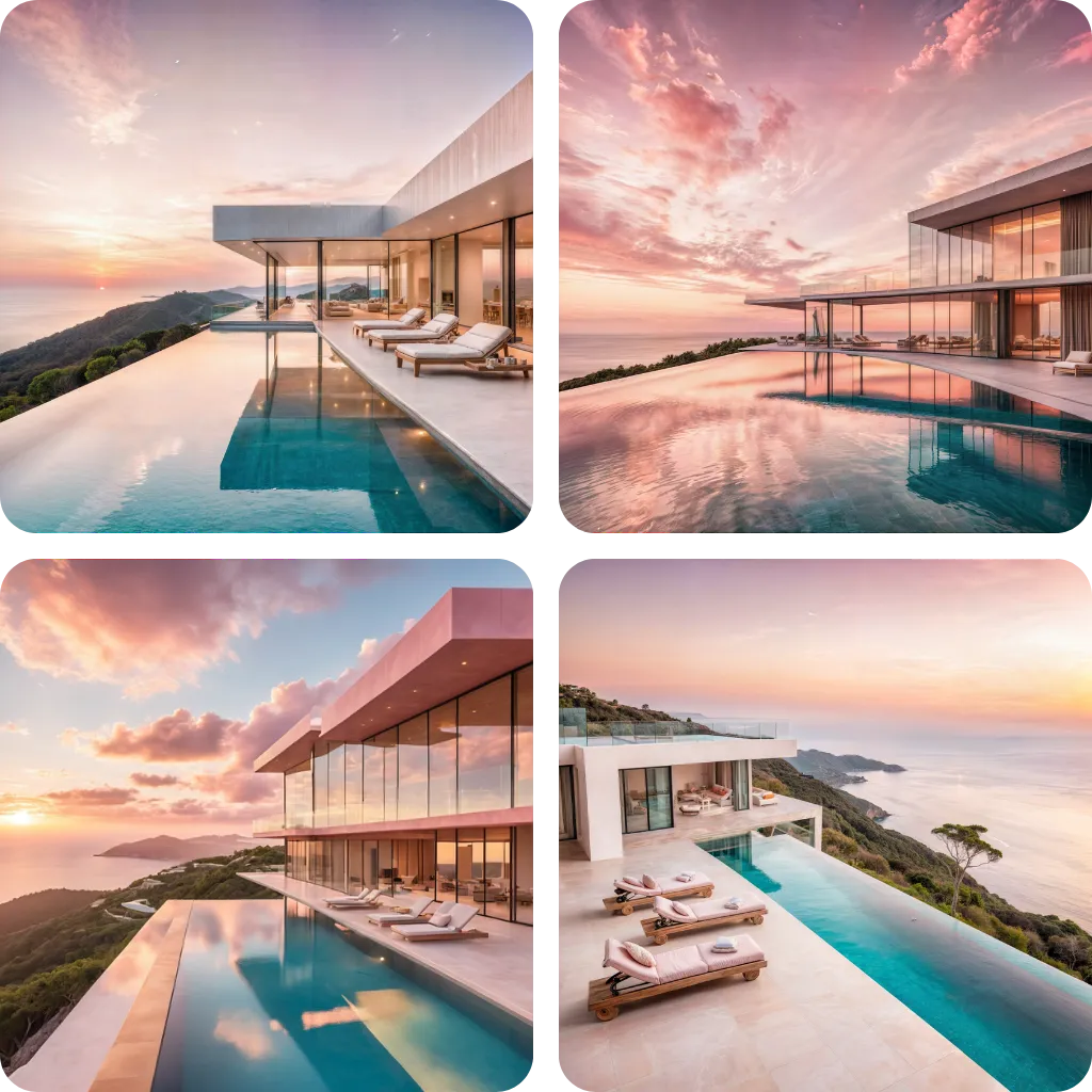 modern luxurious one-floor house generated by gendo ai